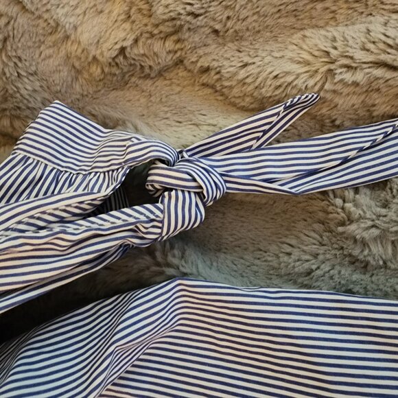 Blue/White Striped button down Tunic - Zara Woman, Size M, Polyester - Picture 4 of 4